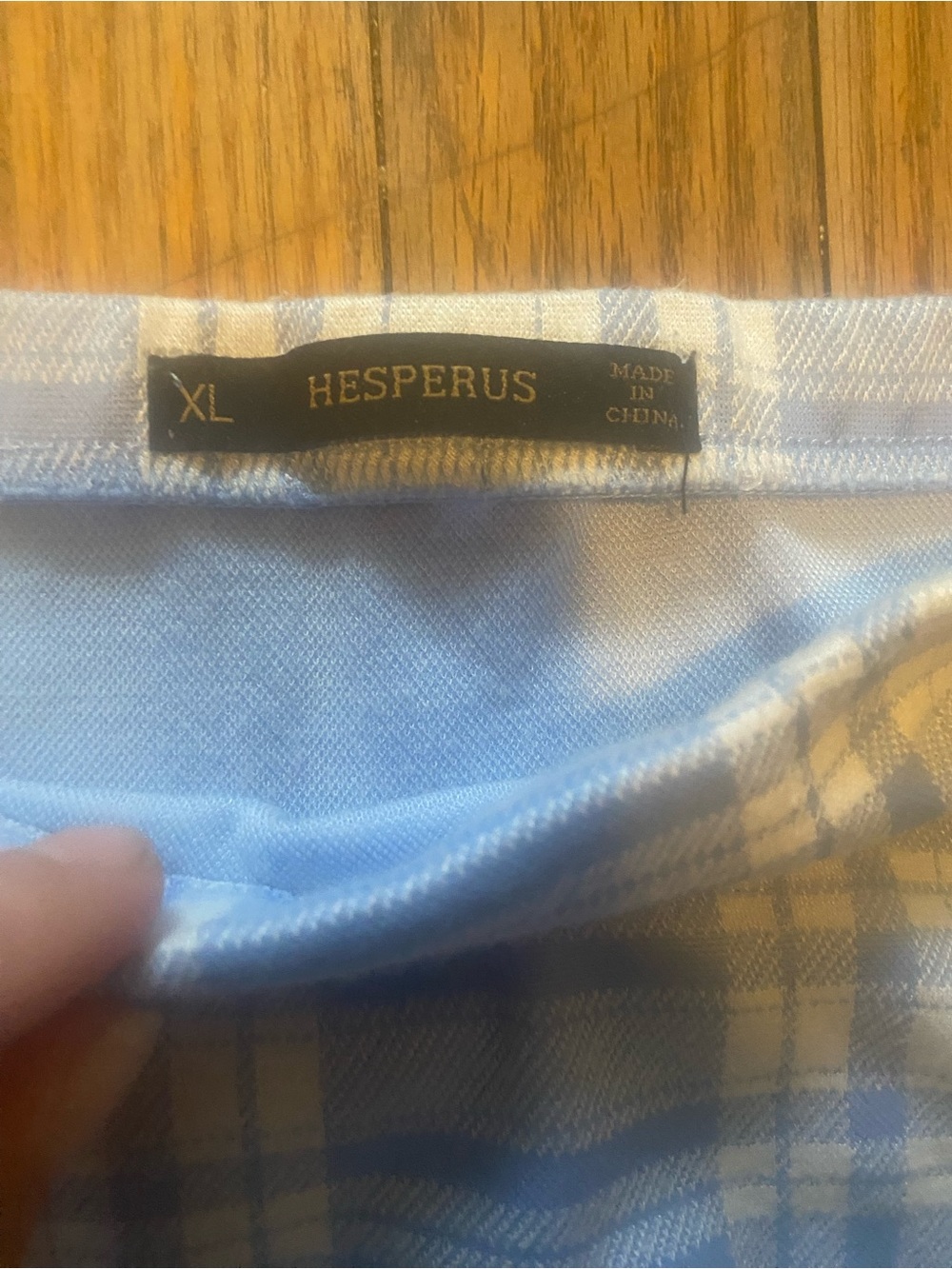 Hesperus Y2K Blue Plaid Mini Skirt with Side Slit - Picture 3 of 3